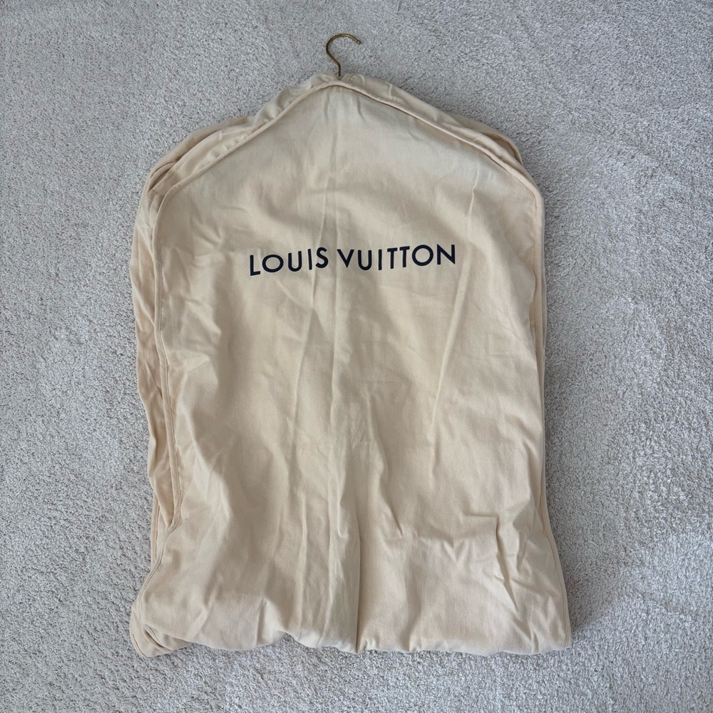 Louis Vuitton Beige Garment Bag & Logo Hanger